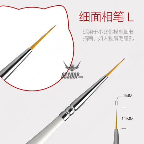 Hobbymio Pastel Paint Brush For Scale Model Modeler Craft Tools Weathering Hobby Accessory Coloring