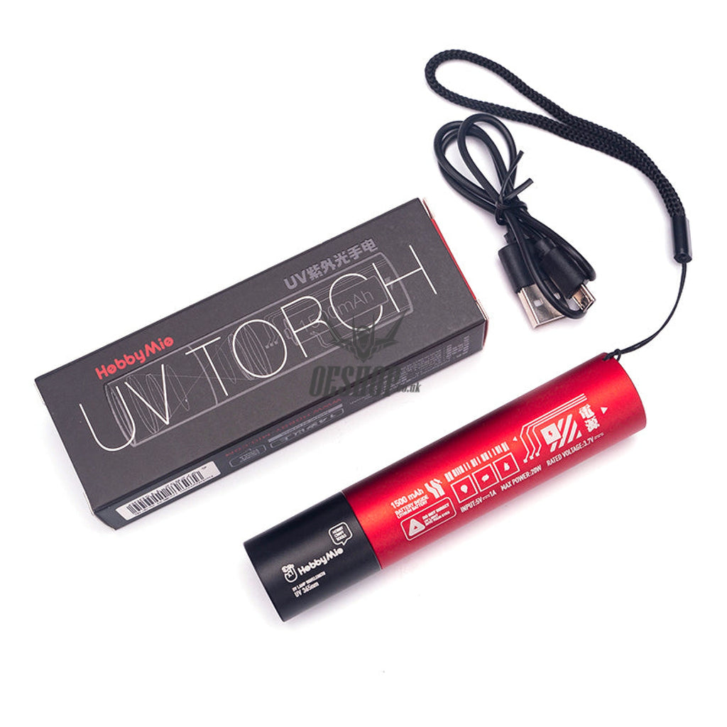 Hobbymio Uv Decals Fluorescent Ultraviolet Flashlight ( Usb Charging)