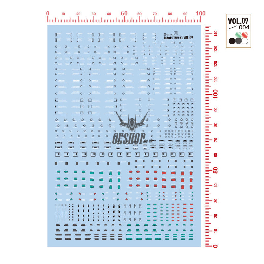 Hobbymio Vol.09 Model Decals Panel Lining Effect With Uv Options Vol.09/004