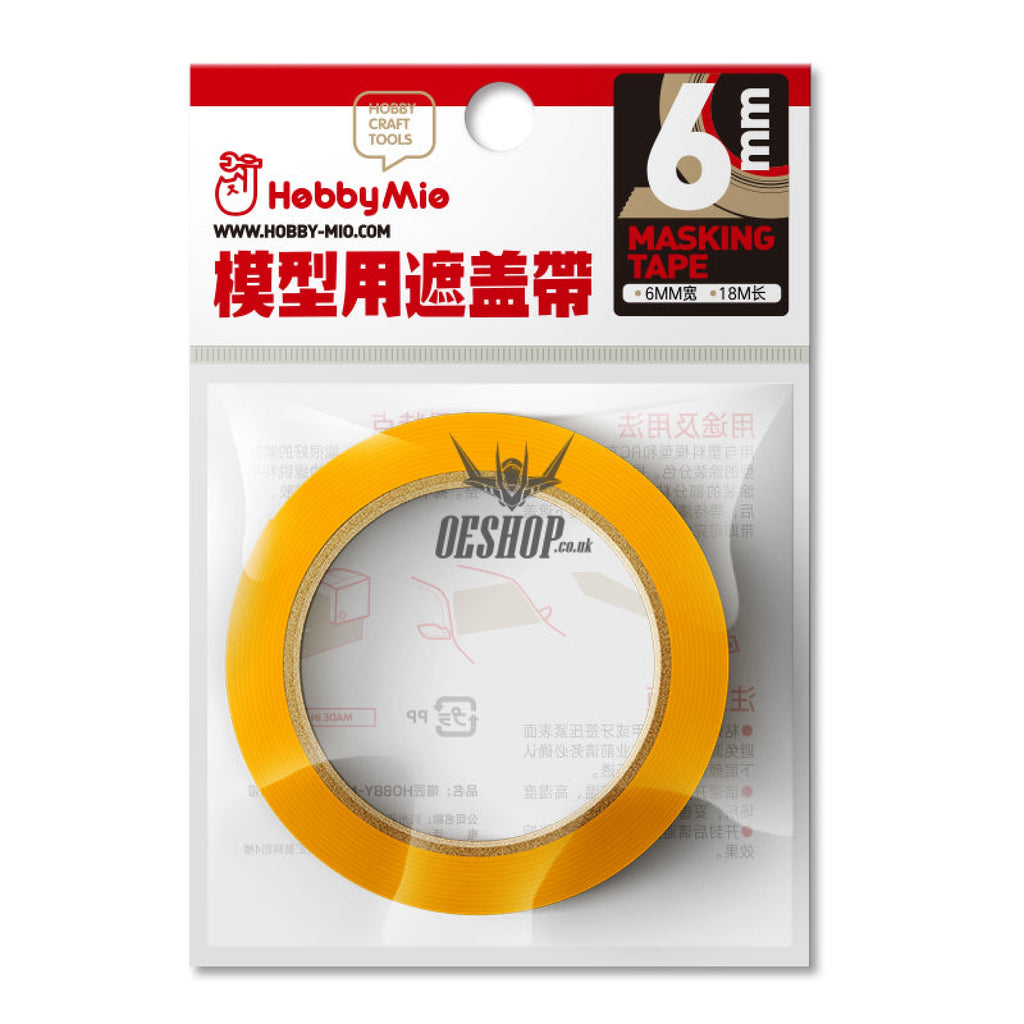 Hobbymio Washi Masking Tape 18M 6 Mm